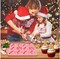 Christmas Chocolate Molds, 2 Pack Candy Molds Made of Silicone Cookies that don't stick Baking Trays with Christmas Elements for Making Gifts and Decorating Parties (Pink)